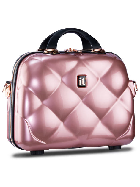 IT Luggage St. Tropez Rose Gold Vanity Case