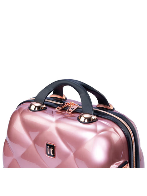 IT Luggage St. Tropez Rose Gold Vanity Case