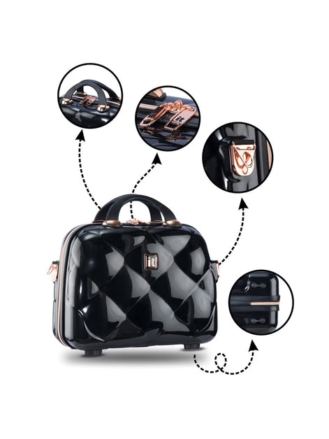 IT Luggage St. Tropez Black Vanity Case
