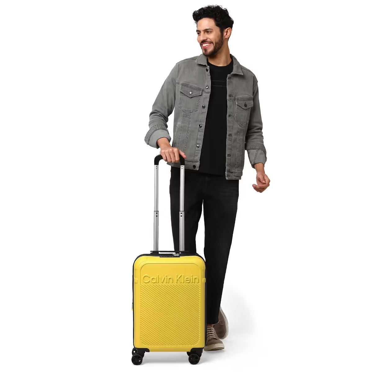 Calvin Klein Expression Collection Safty Yellow Trolley Bag