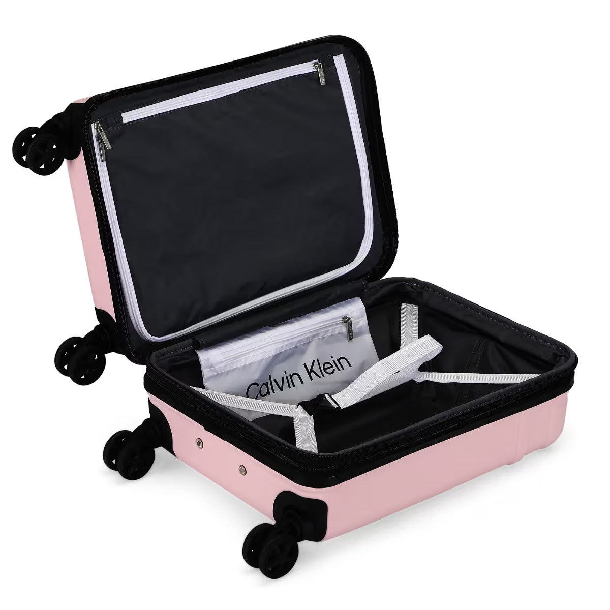 Calvin Klein Expression Collection Silver Pink Trolley Bag