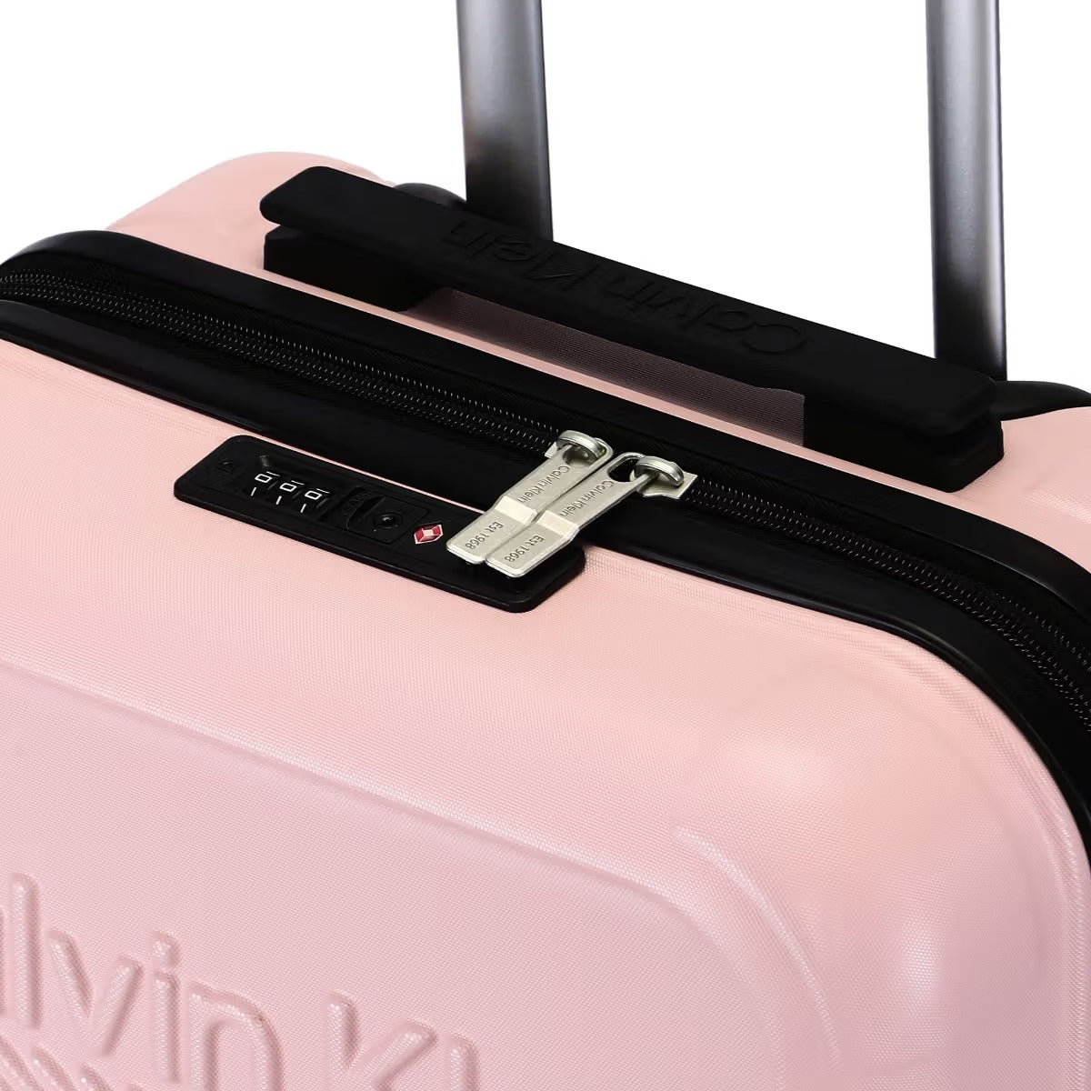 Calvin Klein Expression Collection Silver Pink Trolley Bag