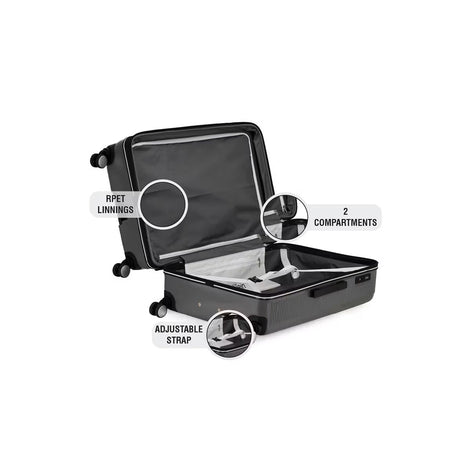 Calvin Klein Fly Control Charcoal Trolley Bag
