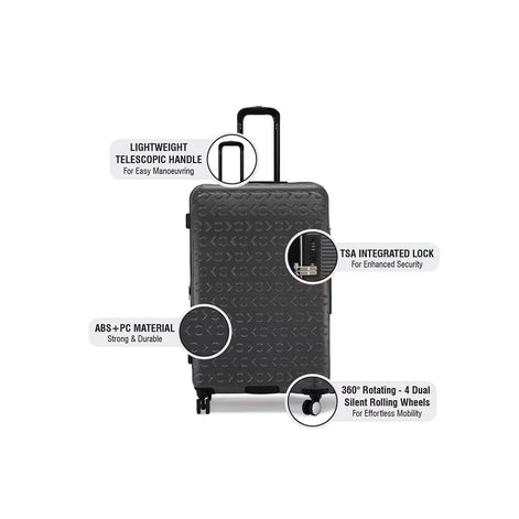 Calvin Klein Fly Control Charcoal Trolley Bag