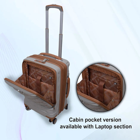 IT Luggage Indulging Grey Rise Trolley Bag