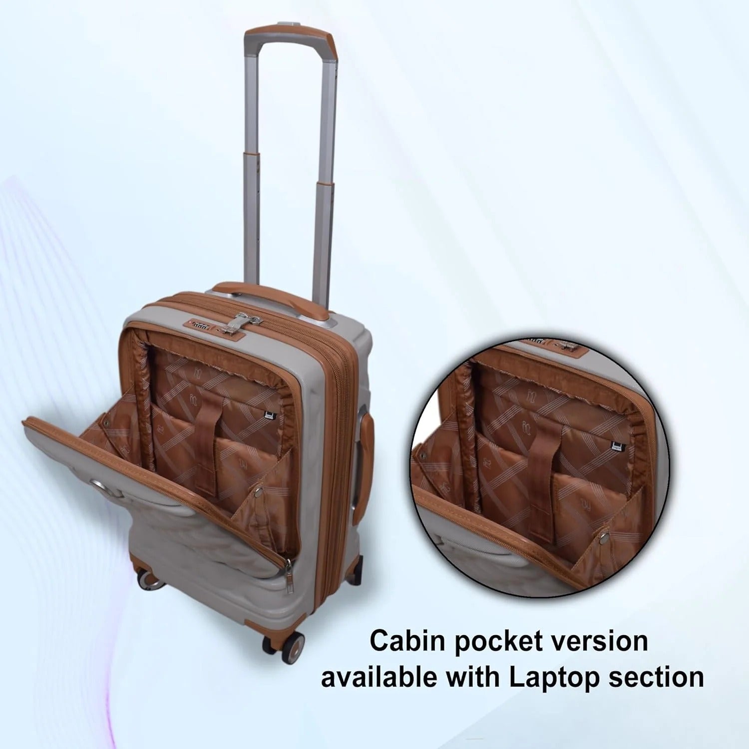 IT Luggage Indulging Grey Rise Trolley Bag