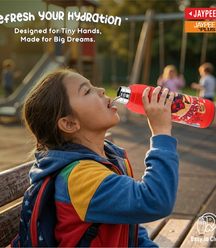 Jaypee Isofit 900 PU Insulated SS Water Bottle for Kids 690ml Red