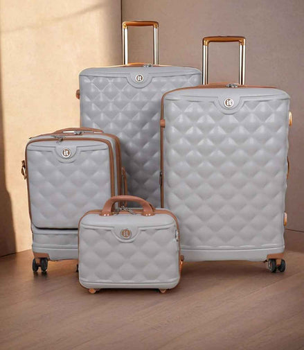 IT Luggage Indulging Hard Trolley — Grey (Set of 4)