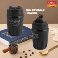 Jaypee Kinetic PU Insulated Hot & Cold SS Coffee Mug (Brown)