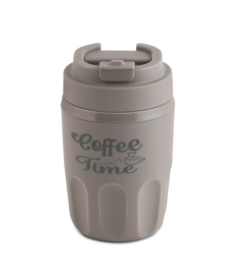 Jaypee Kinetic PU Insulated Hot & Cold SS Coffee Mug (Brown)