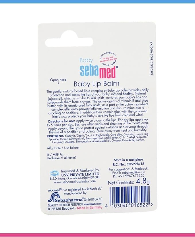 Sebamed Lip Balm 4.8g – Soothing Care for Dry Lips