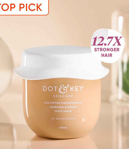 Dot & Key Pea Peptide Strengthening Moringa & Argan Hair Mask