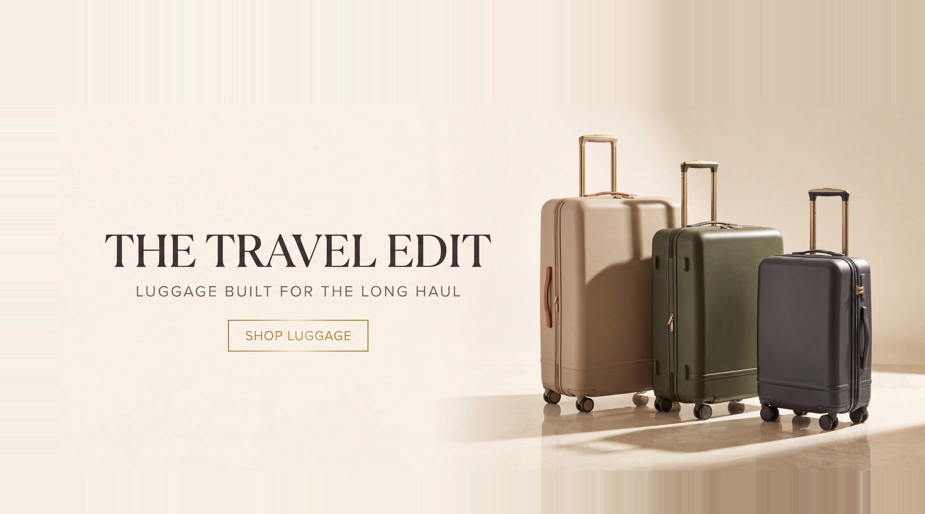 The Travel Edit — luggage built for the long haul