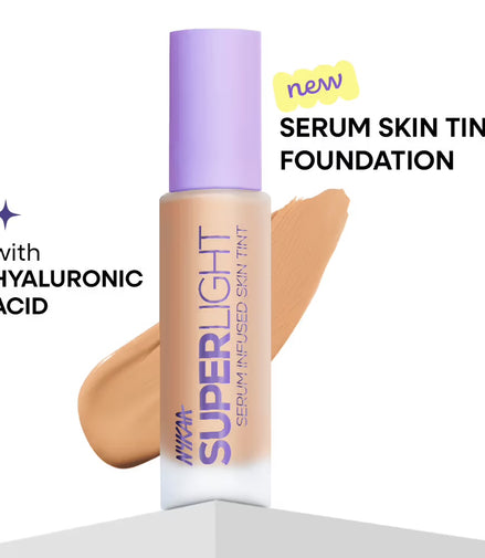 Nykaa Superlight Serum Matte Filter Finish Skin Tint Foundation 325Y