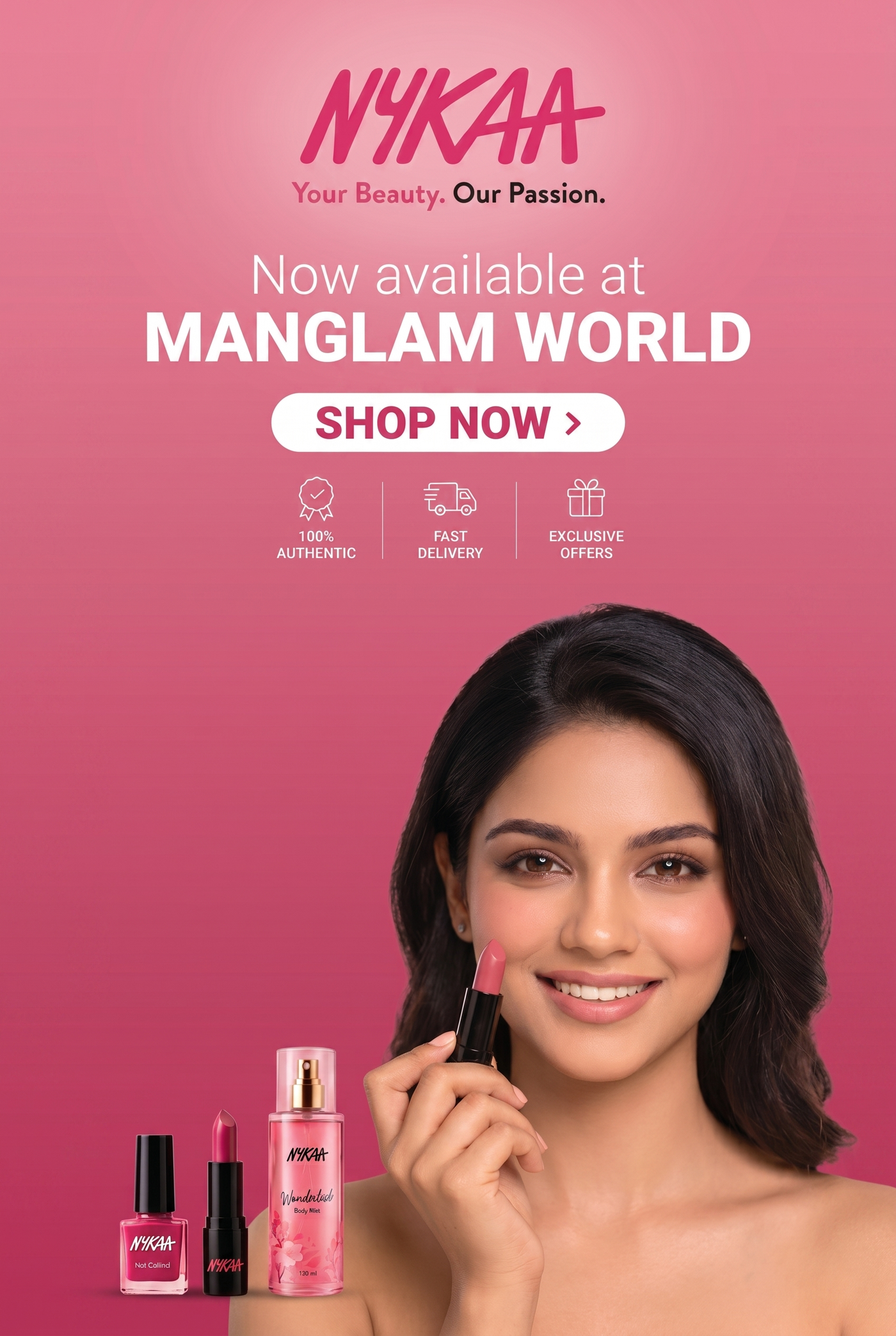 Nykaa beauty now available at Manglam World — Shop Now