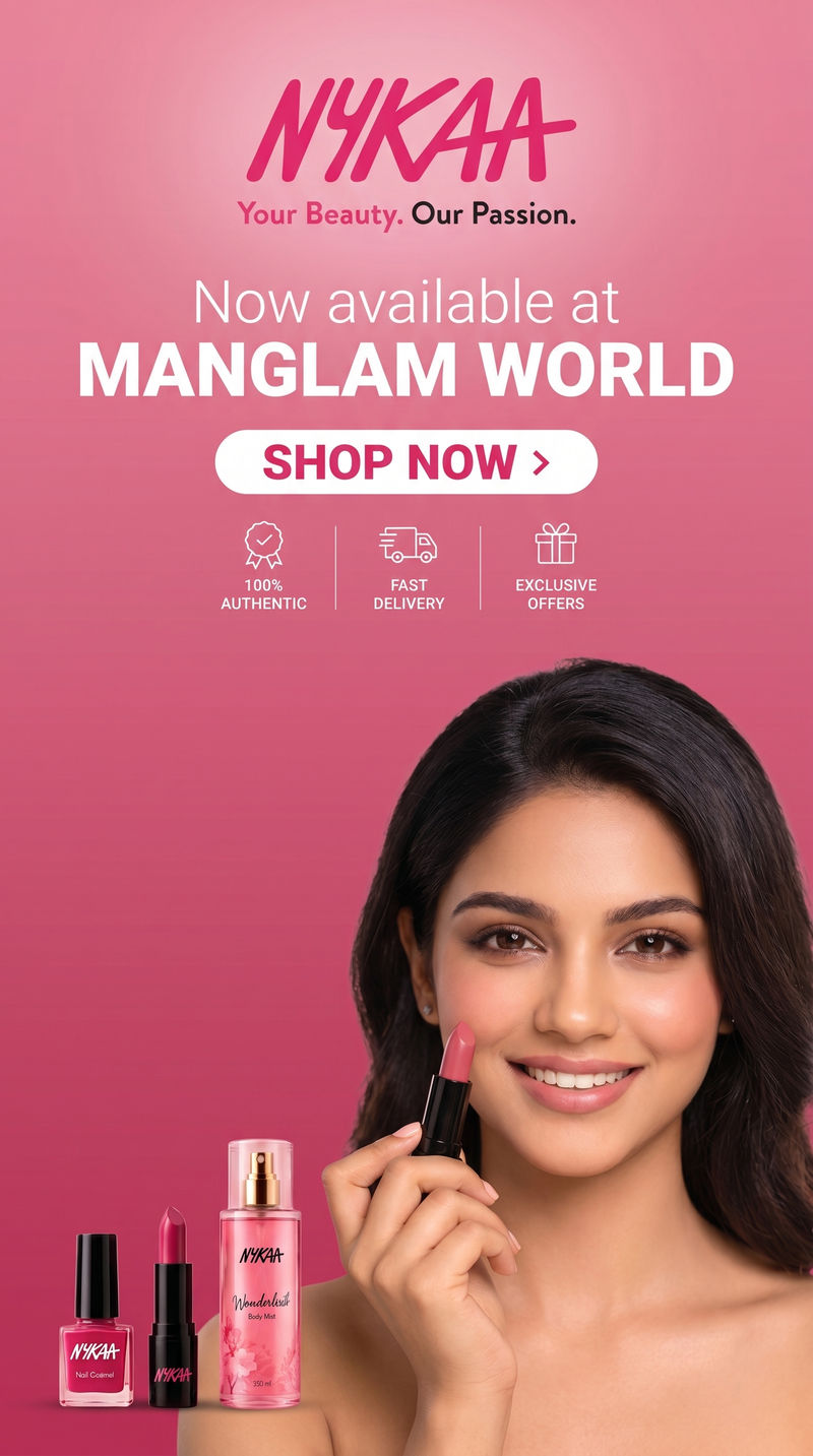 Nykaa beauty collection now available at Manglam World
