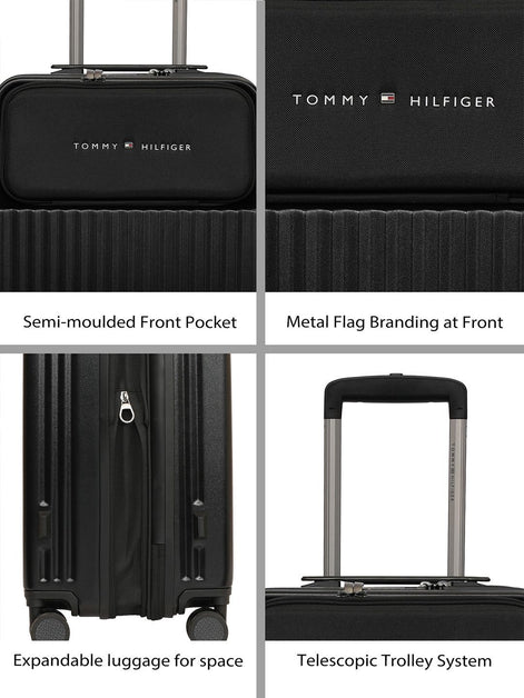 Tommy Hilfiger Pittsburg Textured Hard-Sided Trolley Bag