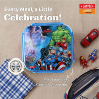 Jaypee Quadra PU Insulated Inner SS 3-Compartment Lunch Box 710ml