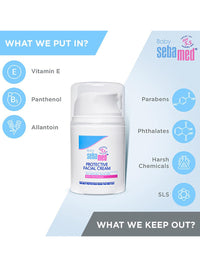 Sebamed Baby Protective Facial Cream 50ml — pH 5.5 with Vitamin E