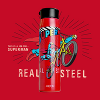 Milton Superman 3D Design Handy Stainless Steel Bottle