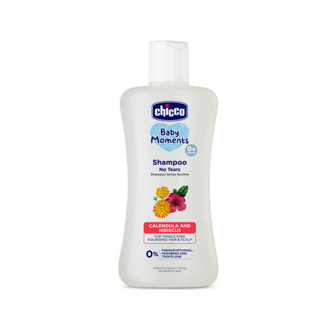 Chicco Baby Moments Shampoo for Tear-Free with Hibiscus & Calendula
