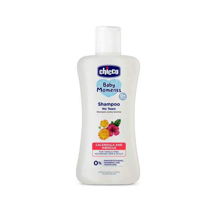 Chicco Baby Moments Shampoo for Tear-Free with Hibiscus & Calendula