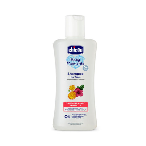 Chicco Baby Moments Shampoo for Tear-Free with Hibiscus & Calendula
