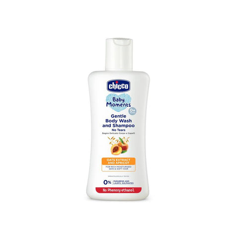 Chicco Baby Moments Gentle Body Wash & Shampoo with Apricot & Oats