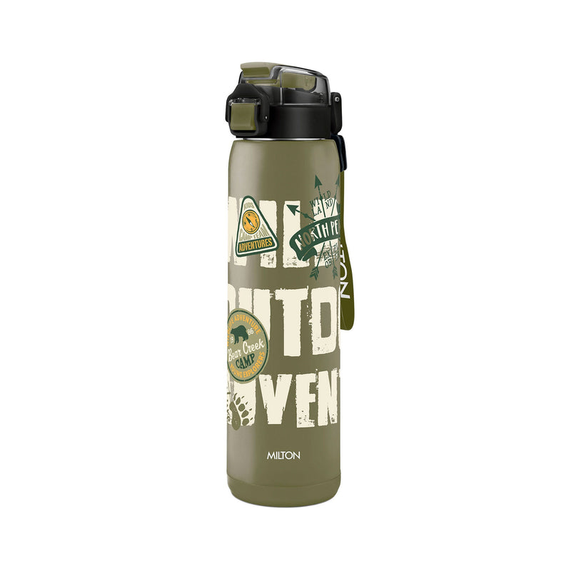 Milton Steel Edge Thermoware Bottle With Twin Lid