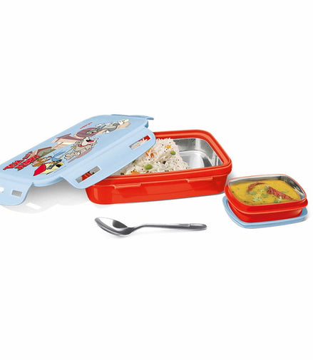 Milton Steely Mini Insulated Lunch Box — Red