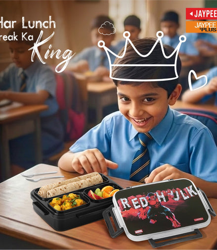 Jaypee Vivid PU Insulated Inner SS Lunch Box for Kids