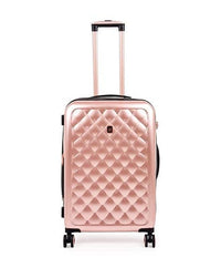IT Luggage Fashionista Glossy trolley bag with TSA lock in Rose Gold — Medium