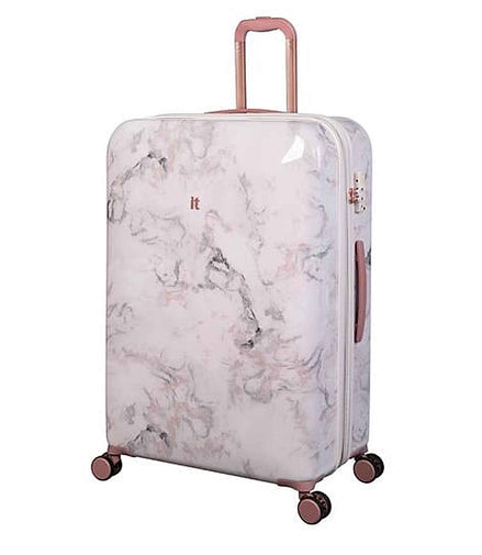IT Luggage Sheen Marble Effect Hard Trolley Bag