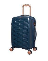 IT Luggage Certify hard trolley bag with TSA lock in Navy, small size