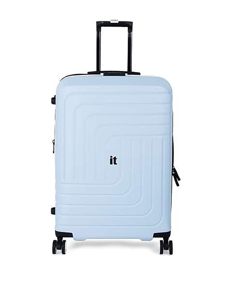 IT Luggage Convolved hard trolley bag with TSA lock in Blue, large size