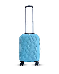 IT Luggage Ice Cap Hard Sided TSA Lock Trolley Bag in Blue