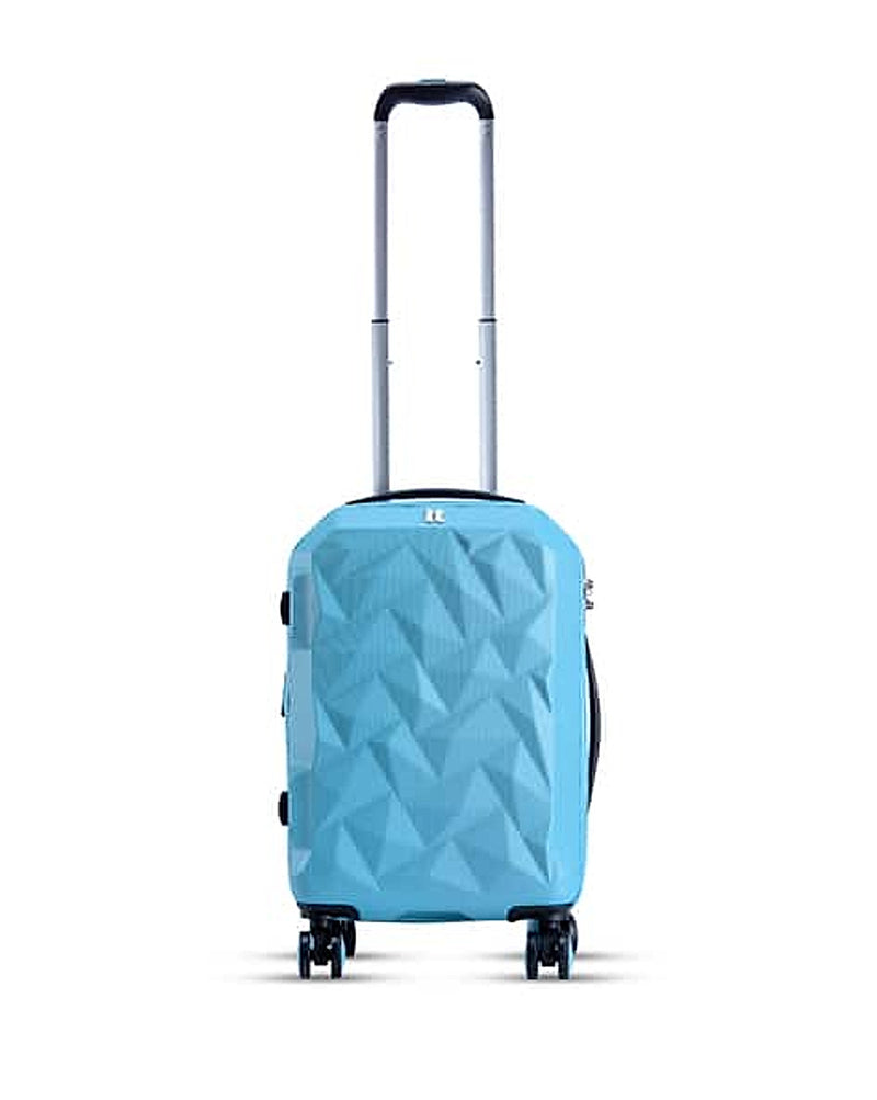 IT Luggage Ice Cap Hard Sided TSA Lock Trolley Bag in Blue