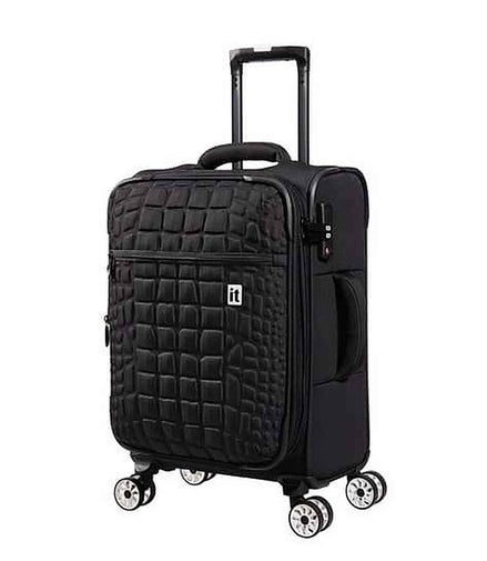 IT Luggage Men Croc Embossed Trolley Bag with TSA Lock
