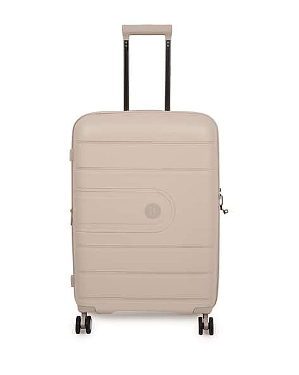 IT Luggage Eco Tough hard trolley bag with TSA lock in Beige