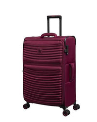 IT Luggage Precursor Expandable Softside 8-Wheel Trolley — Red