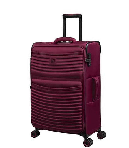 IT Luggage Precursor Expandable Softside 8-Wheel Trolley — Red