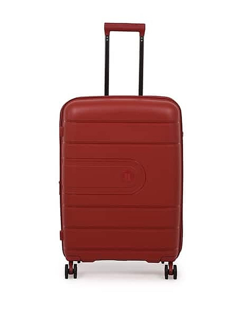 IT Luggage Eco Tough hard trolley bag with TSA lock in Red