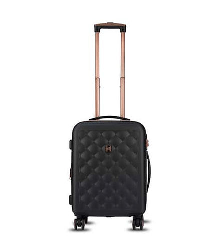 IT Luggage Fashionista hard trolley bag with TSA lock in Black — Small