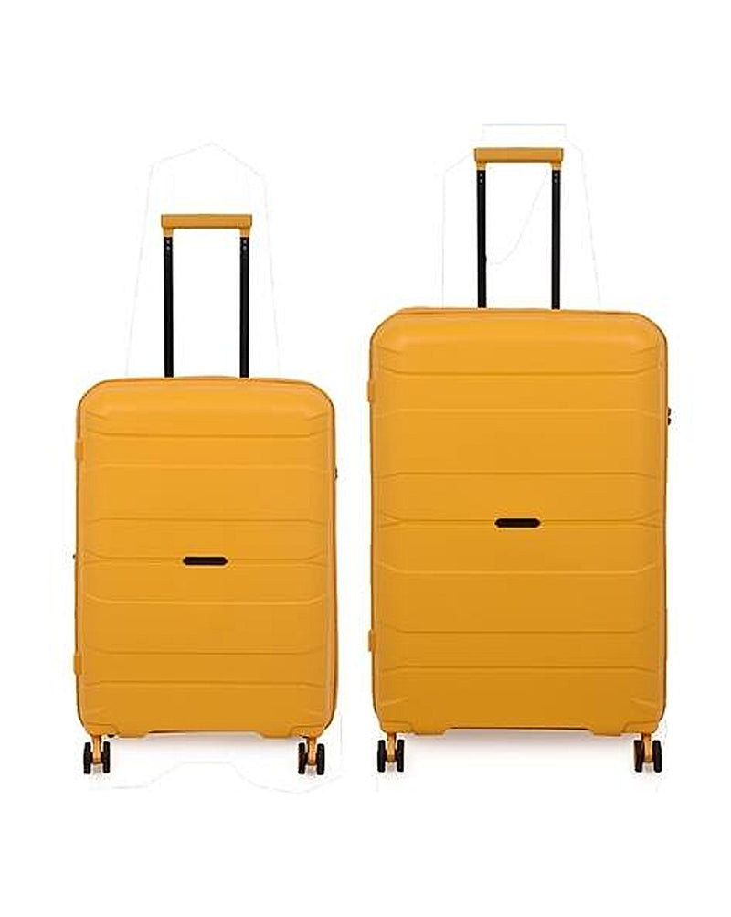 IT Luggage Momentous hard trolley bag set of 2 with TSA lock in Yellow