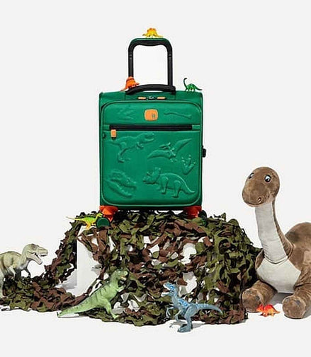 IT Luggage Dino Roar Embossed Kids Luggage — Green
