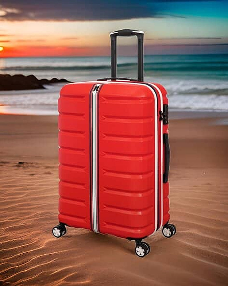 IT Luggage Men Hard Body TSA Lock Trolley Bag in Tangerine Tango