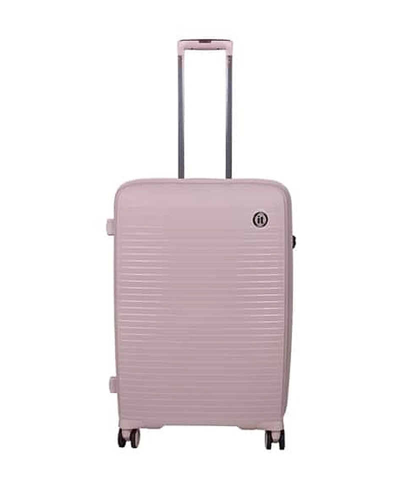 IT Luggage Spontaneous hard trolley bag with TSA lock in Pink — Large
