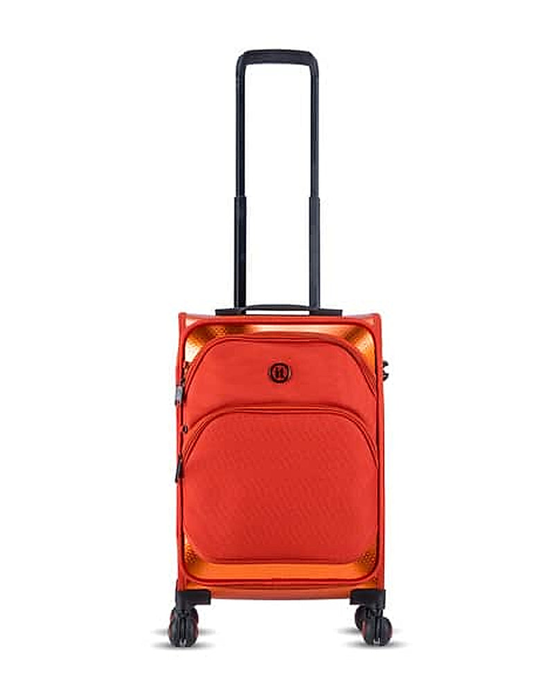 IT Luggage Hybrifusion trolley bag with TSA lock in Orange — Small