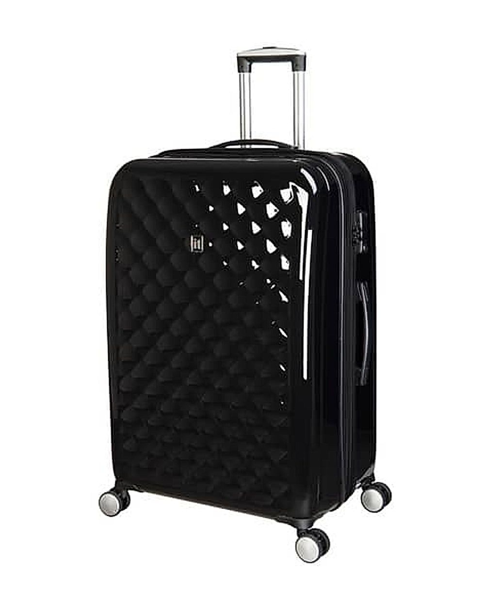IT Luggage Solid Hard Body Trolley Bag in Black