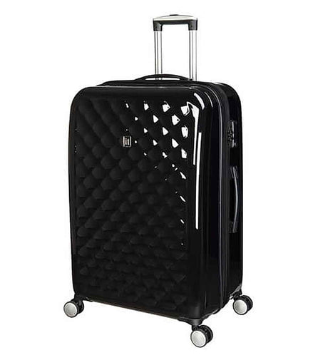 IT Luggage Solid Hard Body Trolley Bag — Black